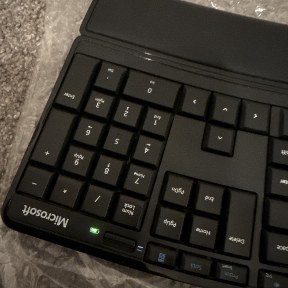 Microsoft Sculpt Comfort Desktop Keyboard Mouse Combo w/box Tested & Works *READ
