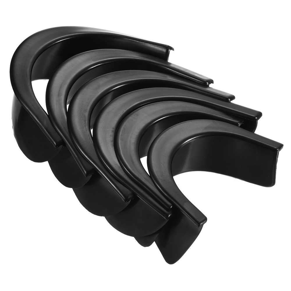 6Pack Billiard Hole Liners Rubber Pool Table Pocket Liners Replacement Black