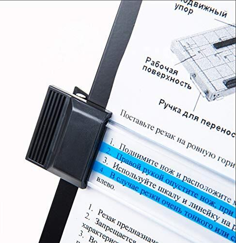 2 Pack Desktop Document Holder with Adjustable Clip and Line Guide Portable D...