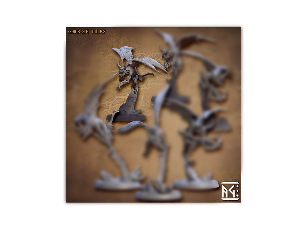 Demon Imp B - Artisan Guild - Fantasy D&D Miniature