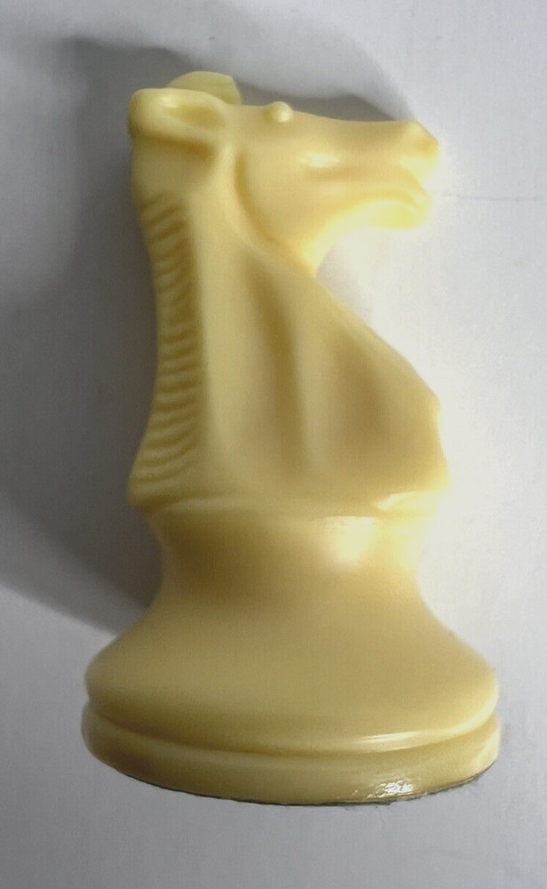 White Knight Replacement Chess Piece Felted Bottom 2.25" Tall