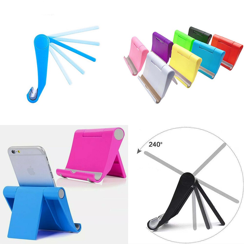 US 2 Pack Universal Cell Phone Stand Holder Foldable Desk Table Mount Adjustable