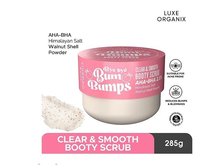 Luxe Organix PH Bye Bye Bum Bumps Clear & Smooth Booty Scrub (285g)