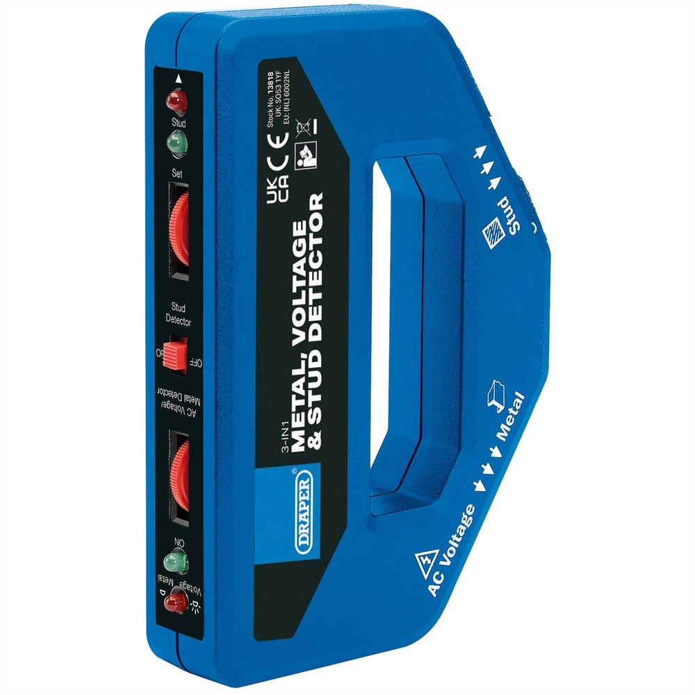 Draper 13818 Combined Metal Voltage and Stud Detector