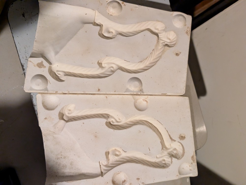 Fancy Handle  Vintage Slip Casting Ceramic Mold