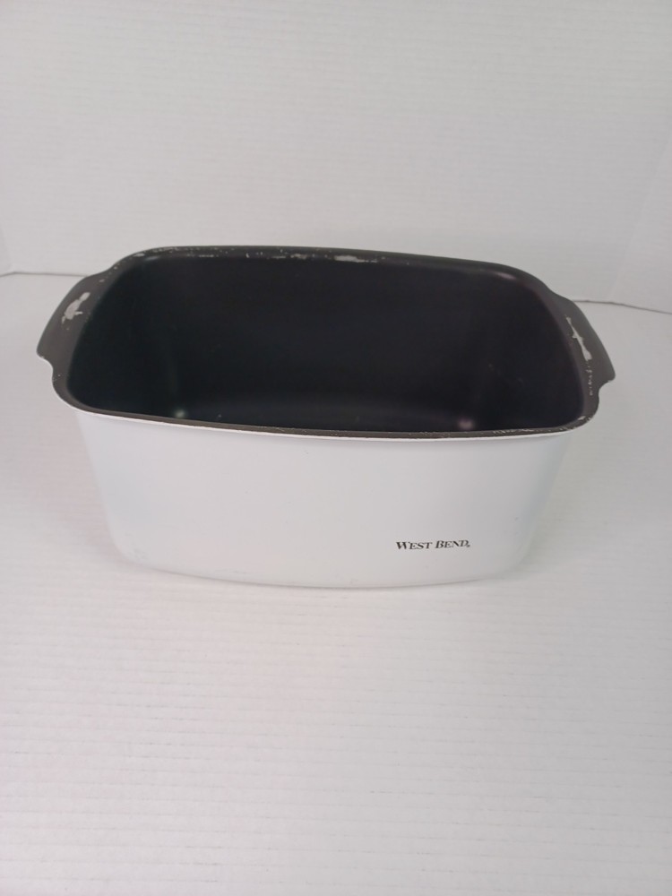 Vtg West Bend Slow Cooker Pot Only - White