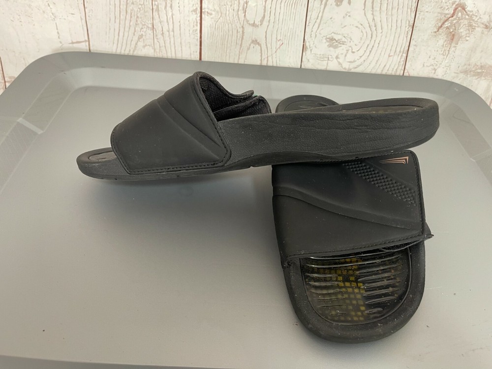 Cooper Live Limitless Slides Flip Flops Sandals Black Size 10B