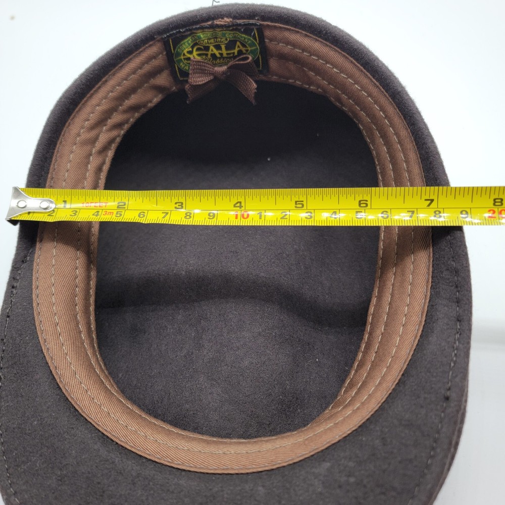 SCALA Wool Brown Wool Beret Hat Vtg