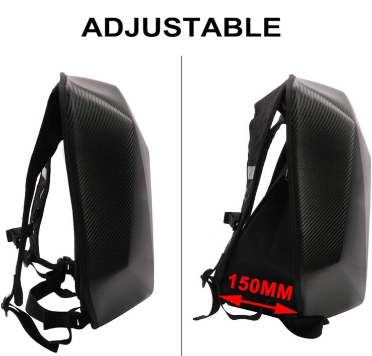 Hard Shell Backpack Motorbike Practical Bag Multifunction Adjustable
