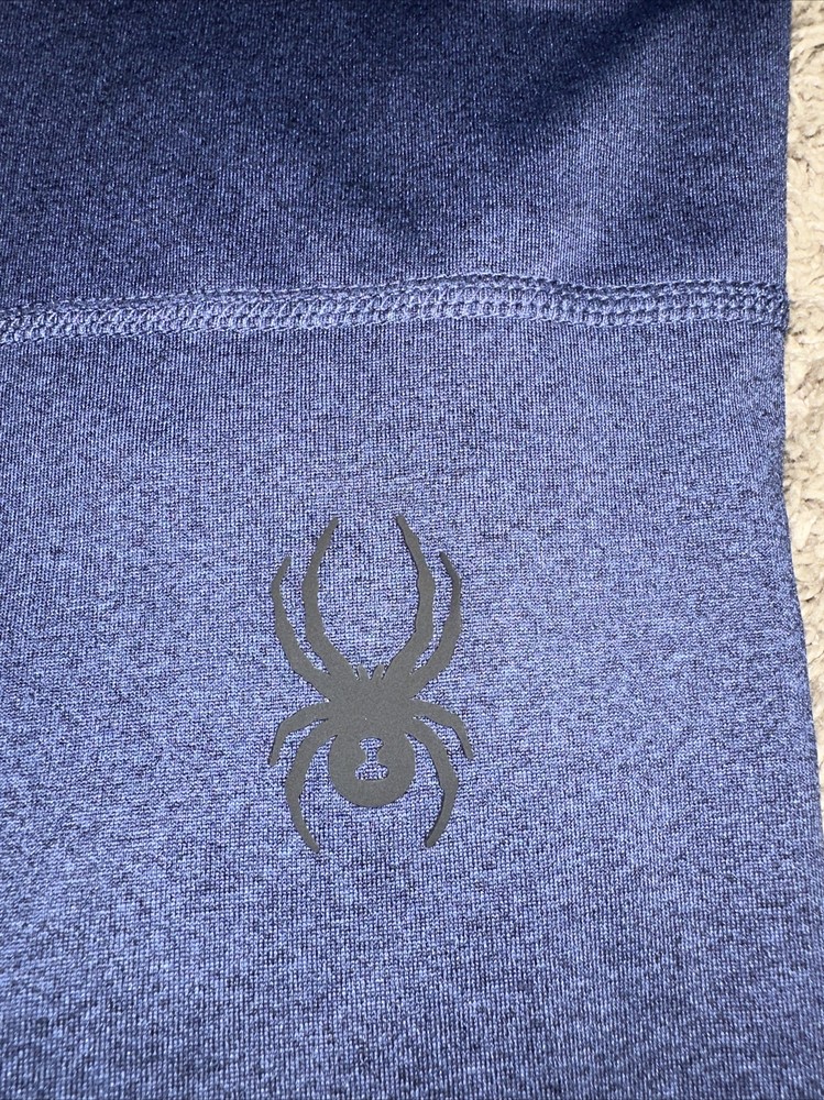 NEW Men's SPYDER Performance 1/4 Zip Pullover Medium Blue ProWeb