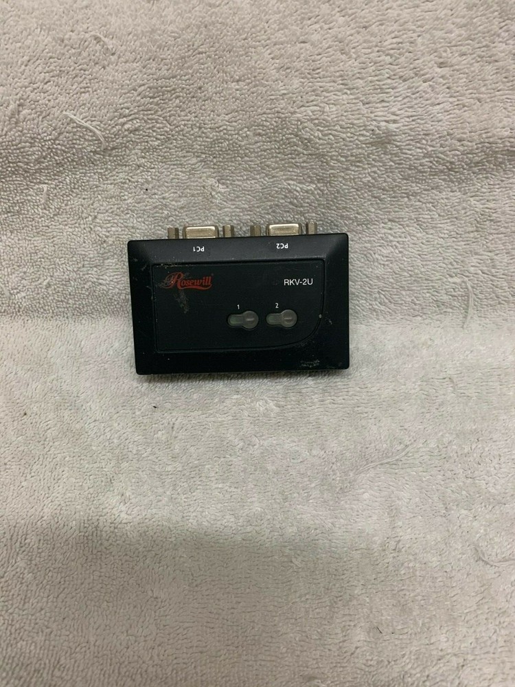 Rosewill USB KVM Switch 2 Port Slim Palmtop RKV-2U
