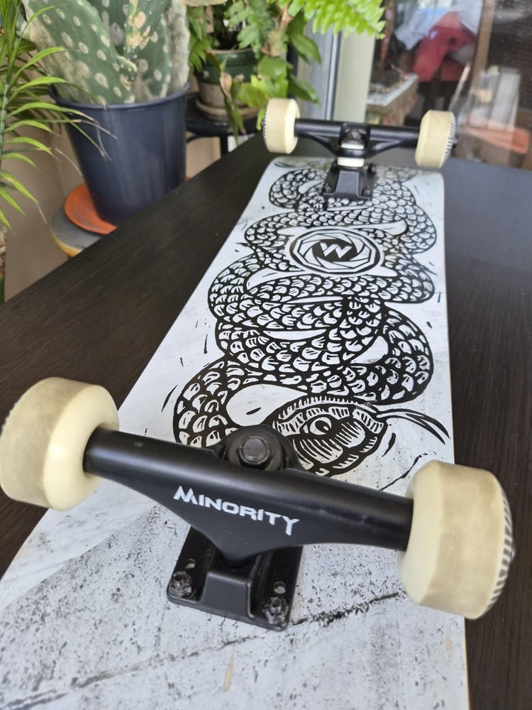Minority Skateboard Complete 31" Snake Graphic Deck Trucks Wheels