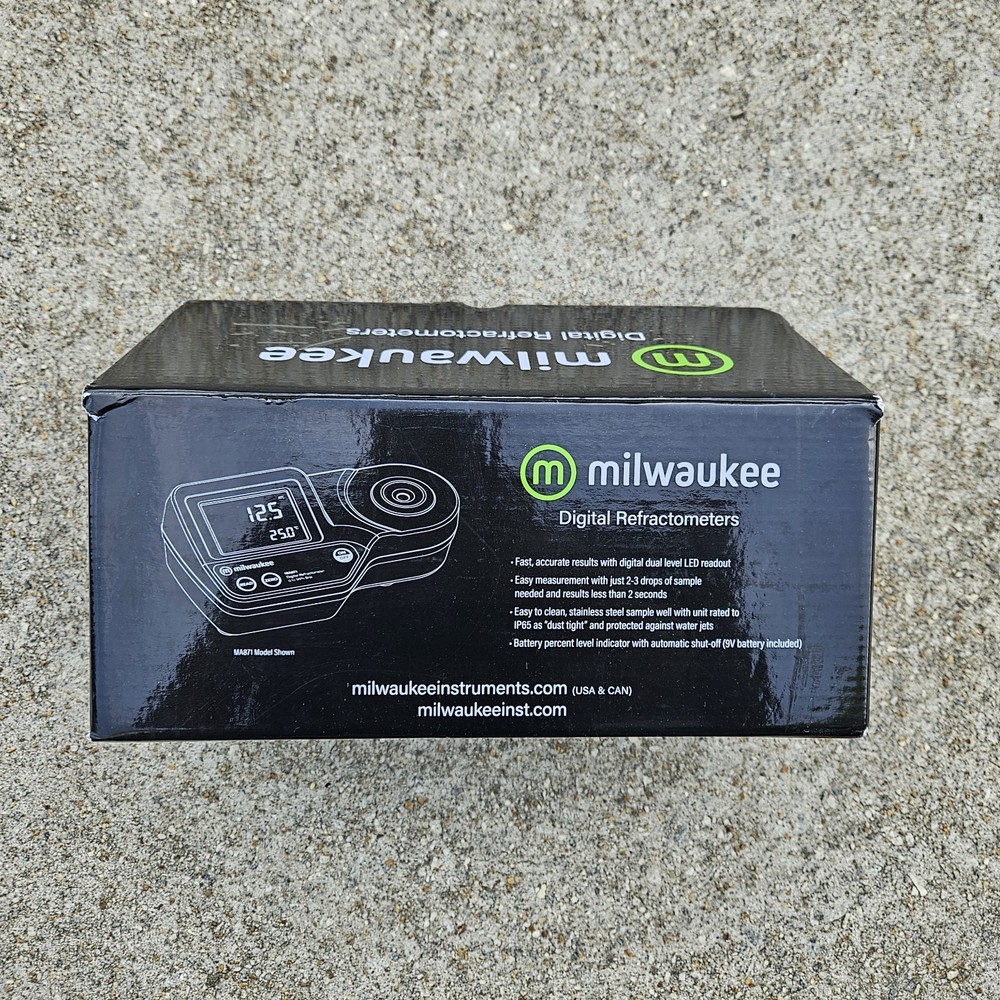 Milwaukee MA871 Digital Brix Refractometer 0–85%