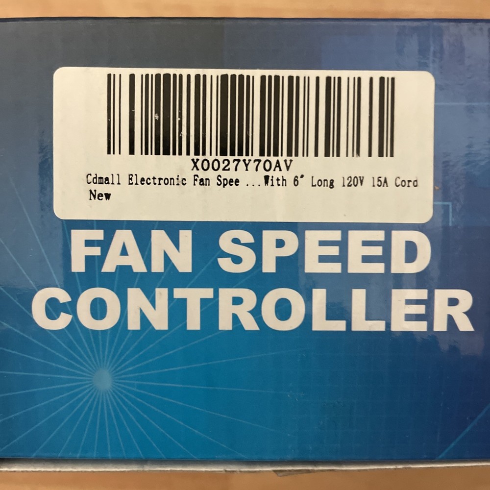 Variable Adjuster Speed Inline Duct Fan Controller Electric Motor AC 120V