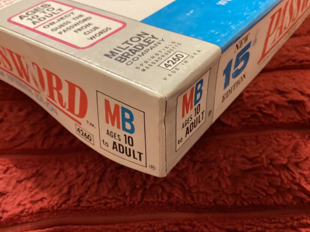 PASSWORD NEW FIFTEENTH (15th) EDITION 1970 MILTON BRADLEY,COMPLETE/ FREE POSTAGE
