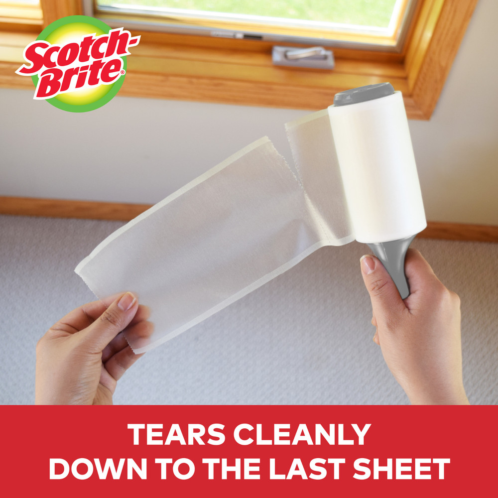 Scotch-Brite Everyday Clean Lint Rollers: 4 in. x 36.9 ft. / 70 sheets per / 2-