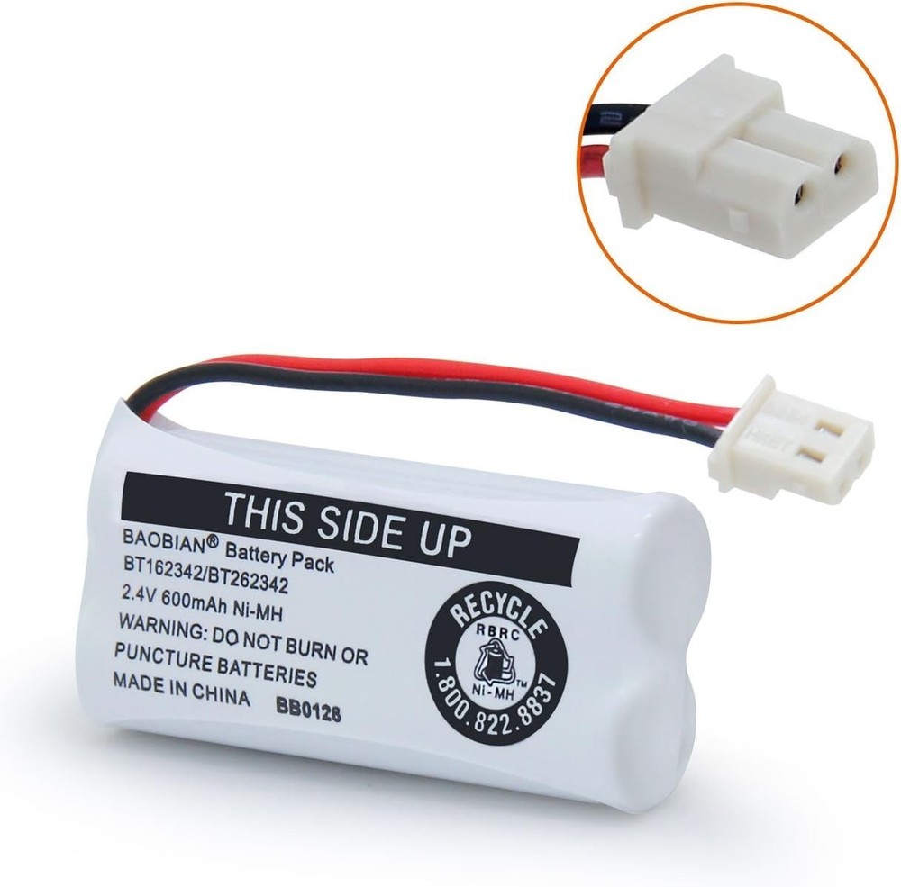 Reliable 2.4V 600mAh Rechargeable Battery Pack - Fits Multiple VTech Models