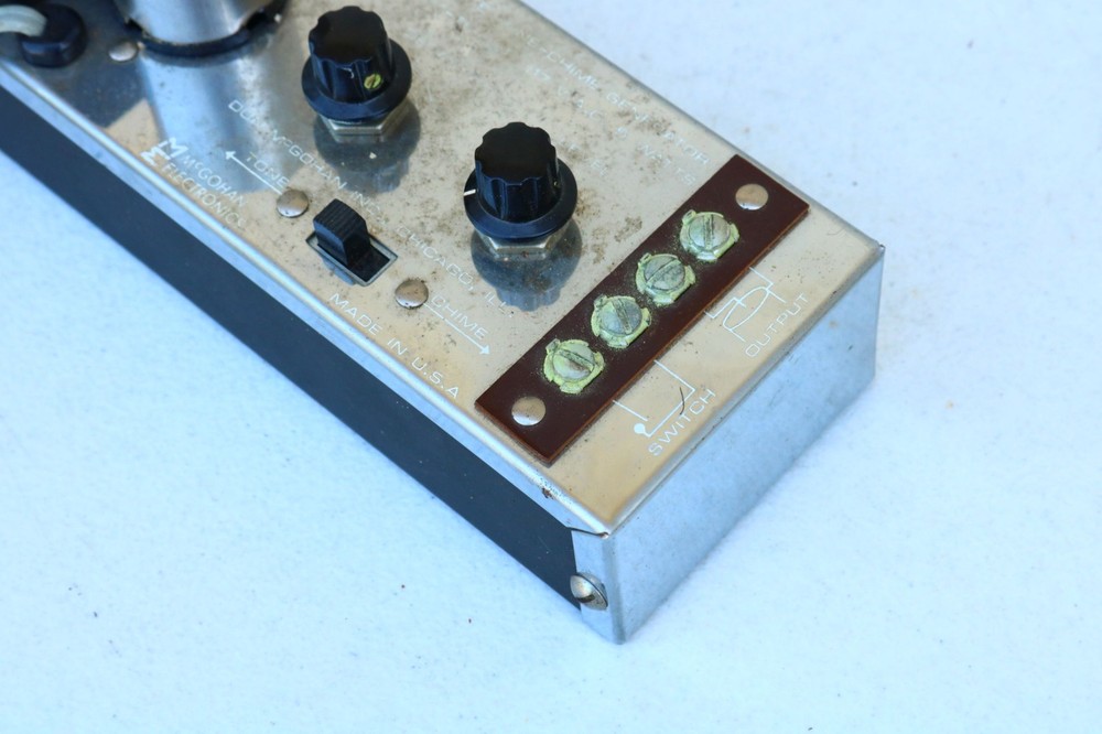 McGohan Chime Amplifier Amp ASIS untested Project Tone Generator Decay Level YT