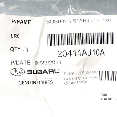 OEM 13-14 Legacy Outback Front Suspension Stabilizer Sway Bar Bushing 20414AJ10A