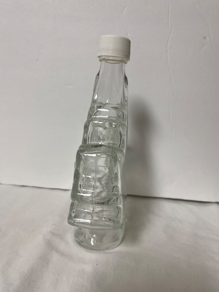 Maple Leaf Shaped Bottle Glass Syrup Empty Bottle with White Lid