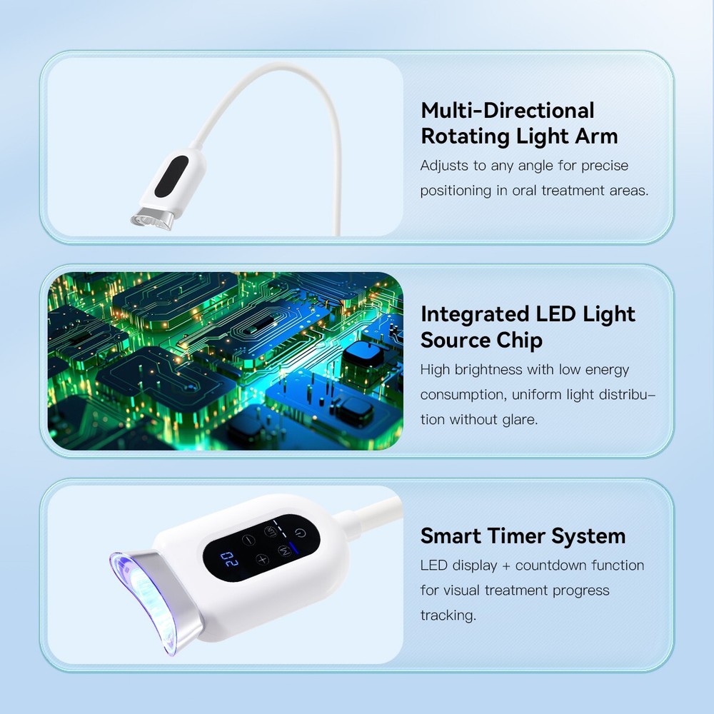 Dental Mobile Teeth Whitening Machine Lamp Accelerator Bleaching Cold LED Light