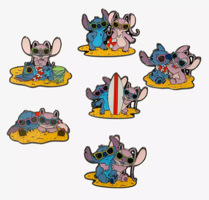 Lilo and Stitch blind pin - beach with Angel