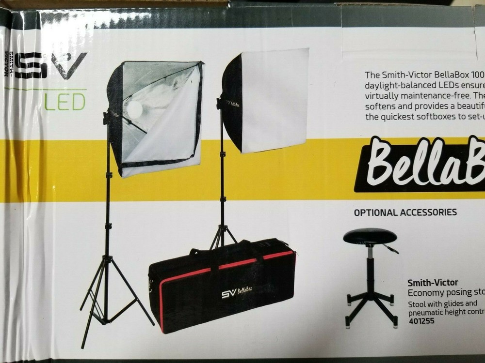 Smith-Victor BellaBox 1000 2-Light Softbox LED Kit 401377