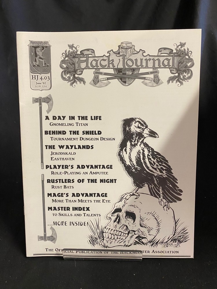 HackMaster RPG : HackJournal #4.03 (Kenzer & Co, 2002, NM)