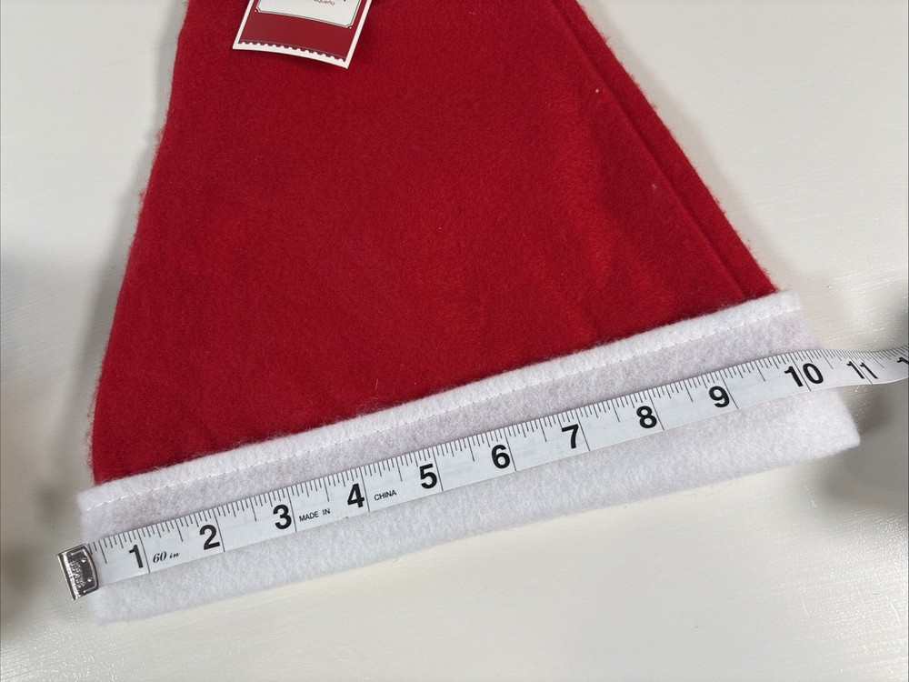 10 Holiday Time Santa Hat Size Small