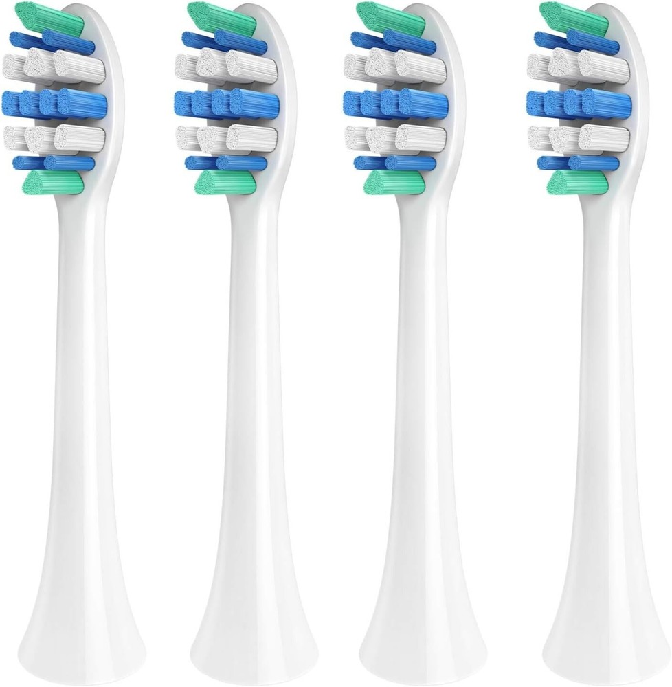 Replacement Toothbrush Heads Compatible with Phillips Sonicare Snap-on 4 Pack