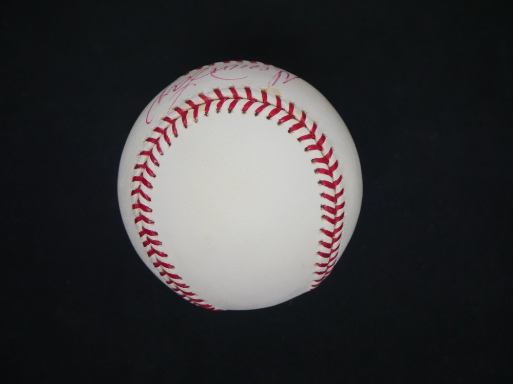 DENNIS LAMP SIGNED OMLB BASEBALL WITH PSA COA