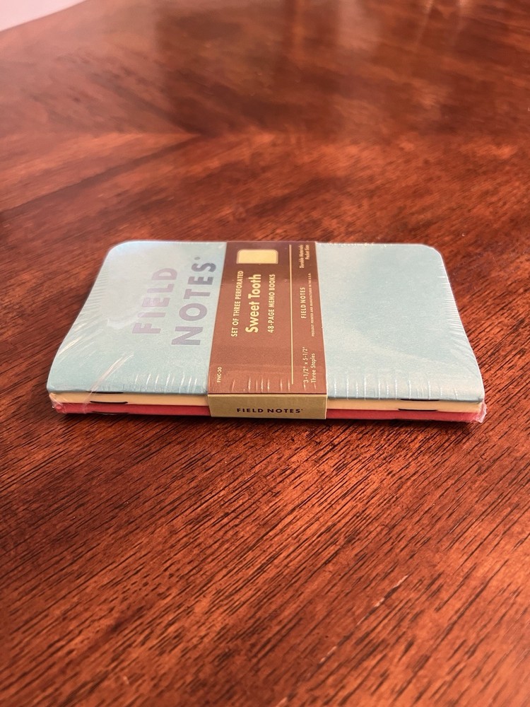 Field Notes Notebooks Sweet Tooth 3 Notebooks New Sealed Pack