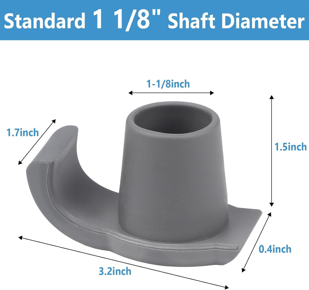 2 Pack Walker Ski Glides for Folding Walkers, Smooth Gliding Replacement Feet, H