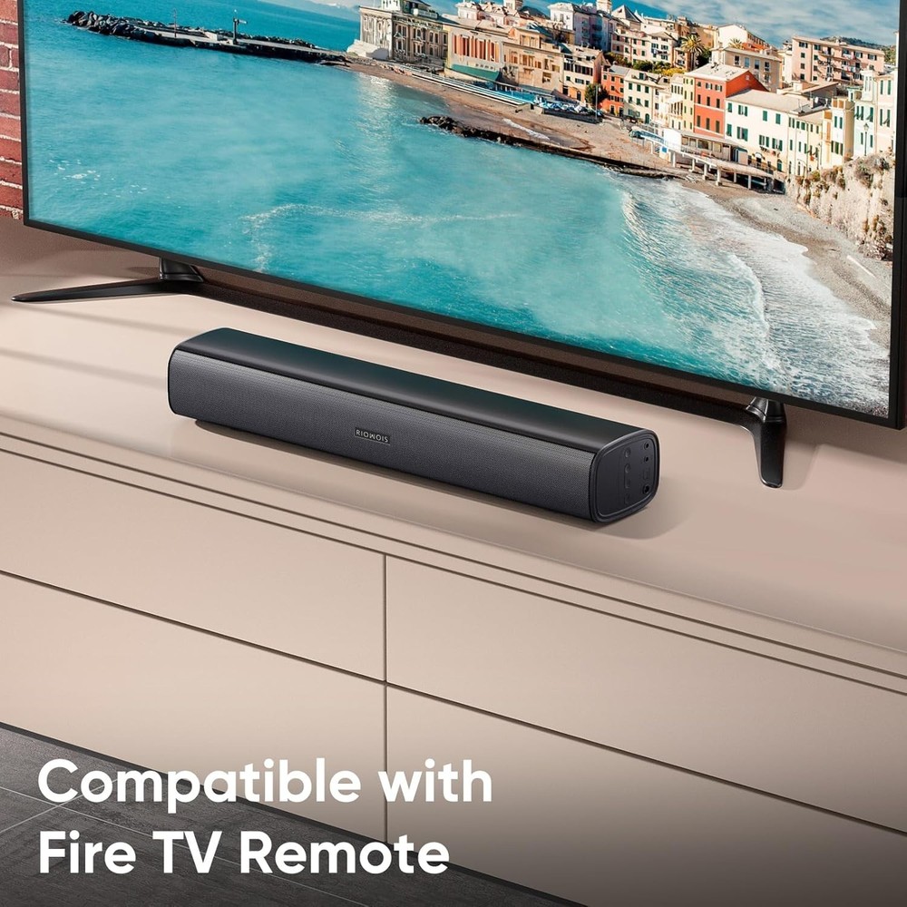 Enhanced Dialogue Clarity Soundbar 2.5" Compact Design