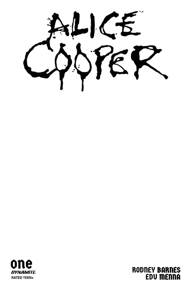 Alice Cooper #1 Blank Authentix Variant Cover E
