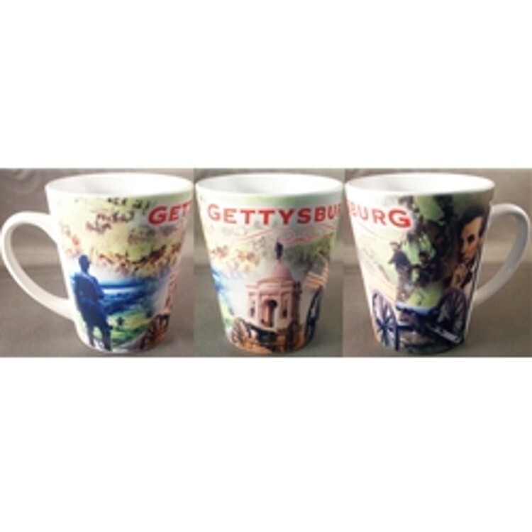 Gettysburg Collage Lincoln & Monuments Coffee Mug Cup