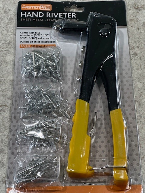 FastenPro Hand Riveter (Sheetmetal, Leather, Plastic)