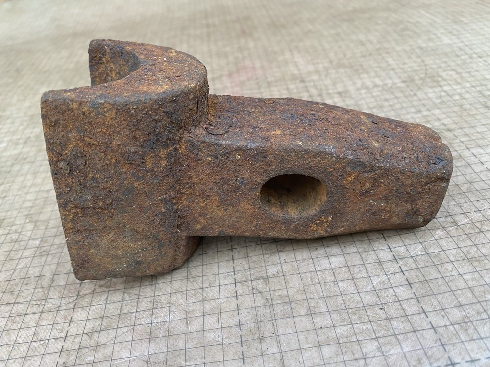 Vintage Atha ? #38 Hammer HEAD 4-1/2 lbs. Blacksmith Anvil Forge Old Rusty Tool