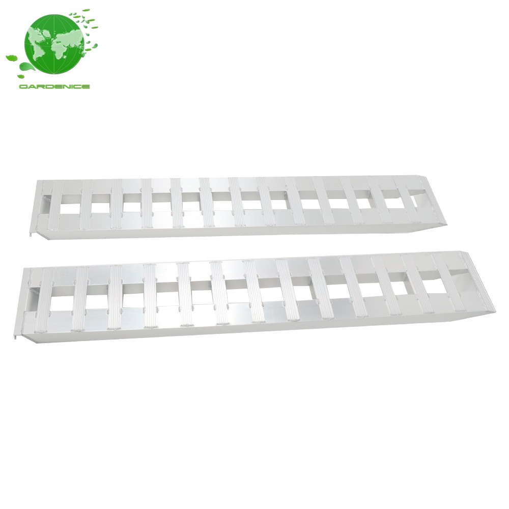 2Pcs Ramps 80" × 15" Aluminum 6000 LBS Truck Car Auto Trailer Hook end knife New