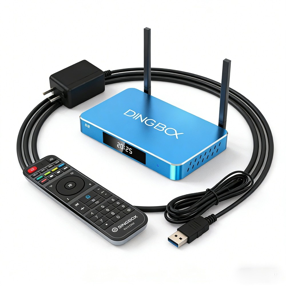 2026 Dingbox D2 6K Android TV Box - 24/7 Extended Warranty Same Day Ship