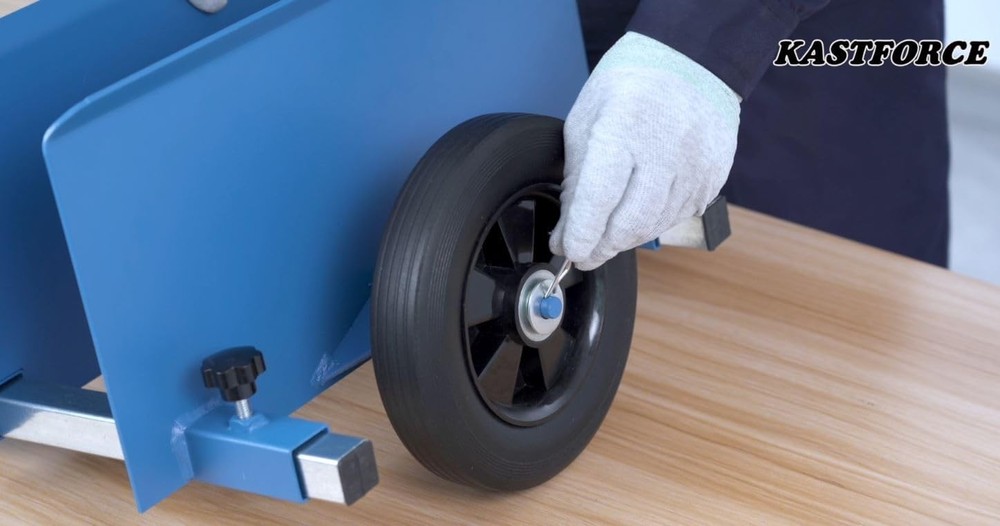 600 lb Capacity Panel Dolly - Efficient Drywall Mover with 8" Non-Flat Wheels