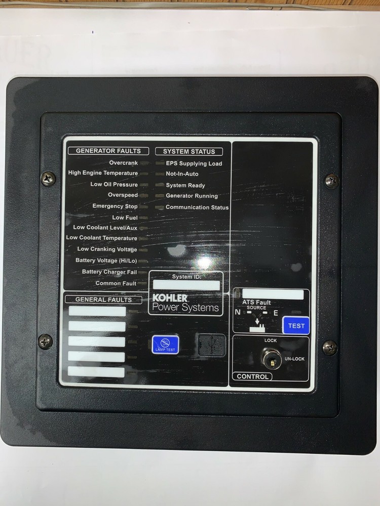 Kohler Power system Generator Control System