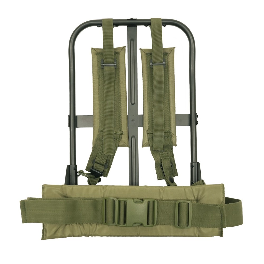 Black Alice Pack Frame with Olive Drab Straps & Kidney Pad