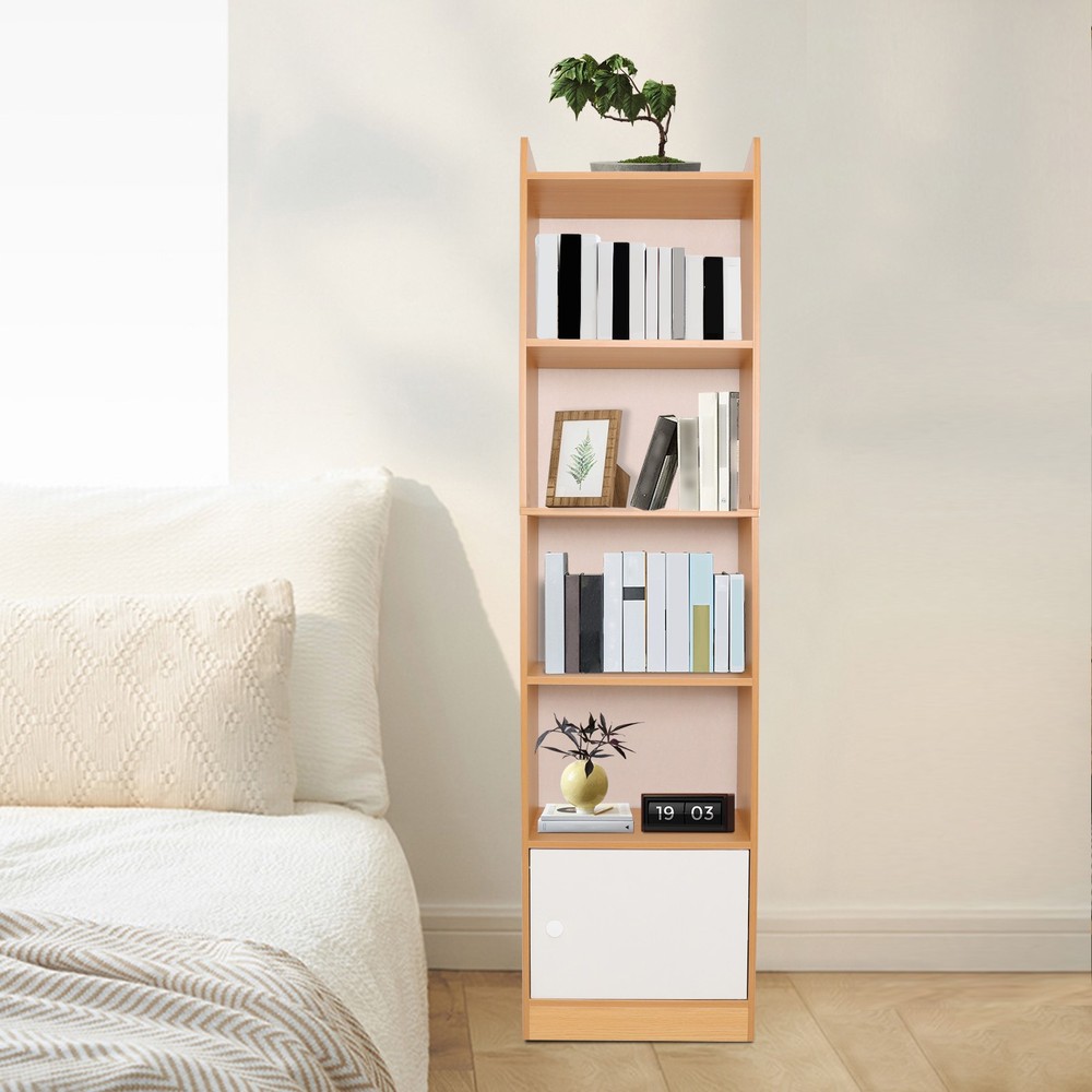 5-Tier Storage Rack 5-Tier Modern Storage Rack Small Narrow Corner Bookcase