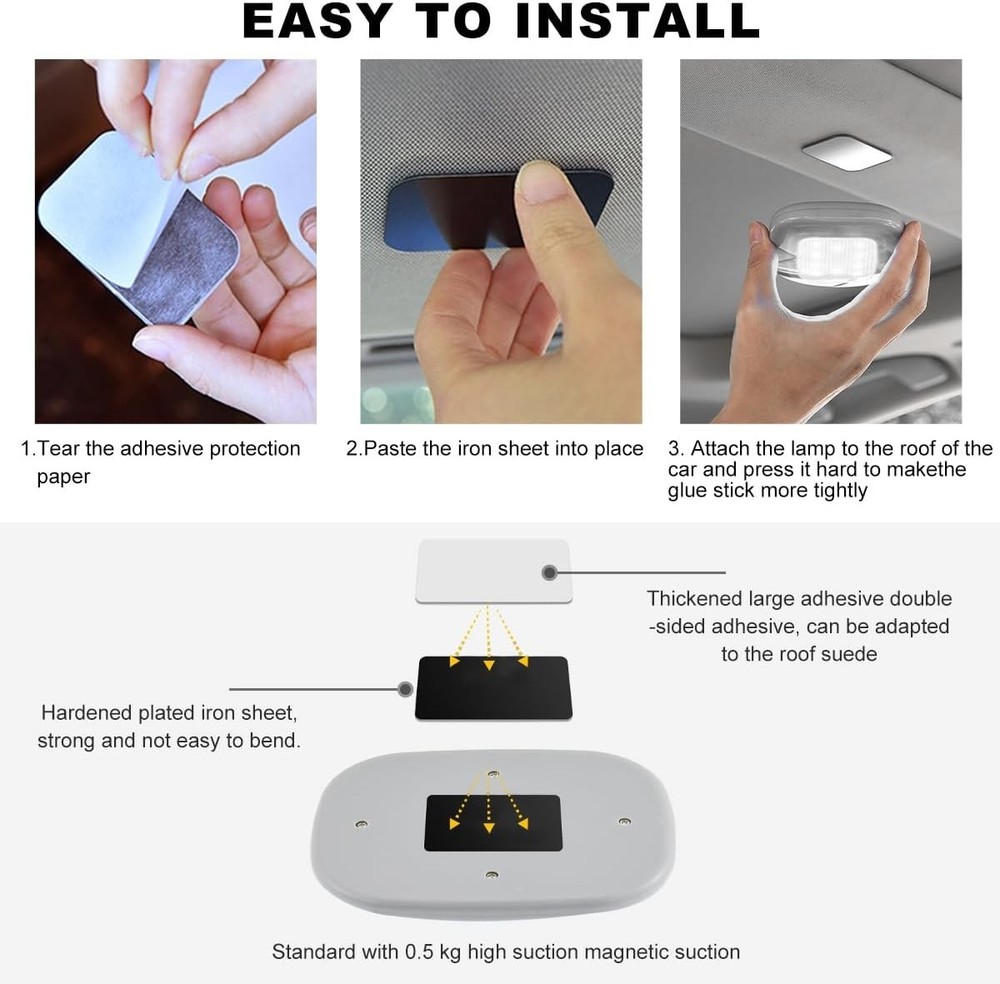 Energy-Saving Magnetic Dome Light: Exterior and Interior Use Lighting Solution