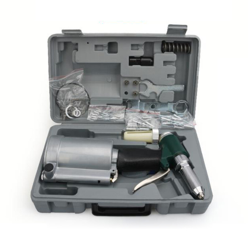 Air Riveter Automatic Hydraulic Pull Rivet Gun Kit Pneumatic Riveter Tool Set