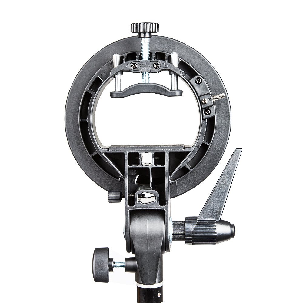 US S-Type Bowens Mount Flash Speedlite Bracket Softbox Holder PK Godox Bracket