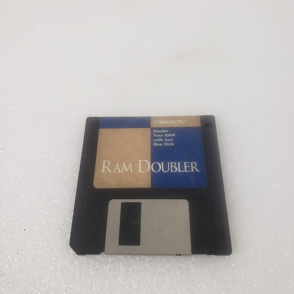 (1994) APPLE Software: RAM DOUBLER 1.6( CONNECTIX) 3.5" (No Manual)