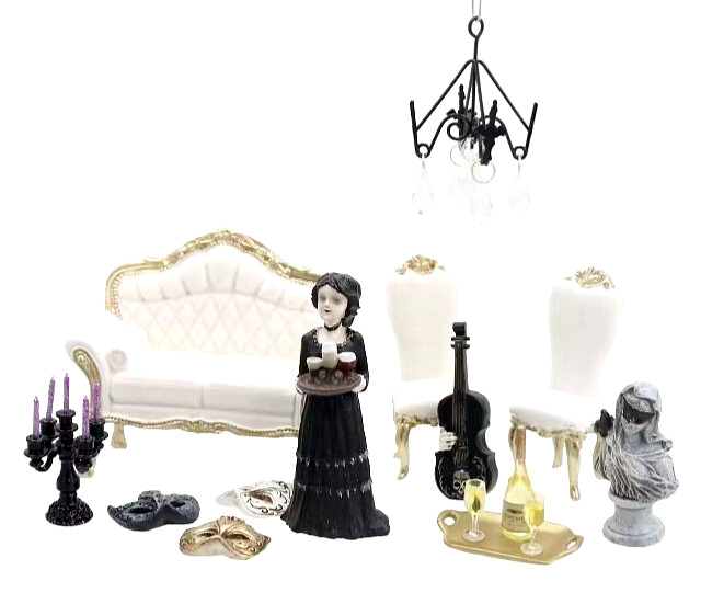 HAUNTED SERVER Mini Halloween Decoration New Retail Packaging