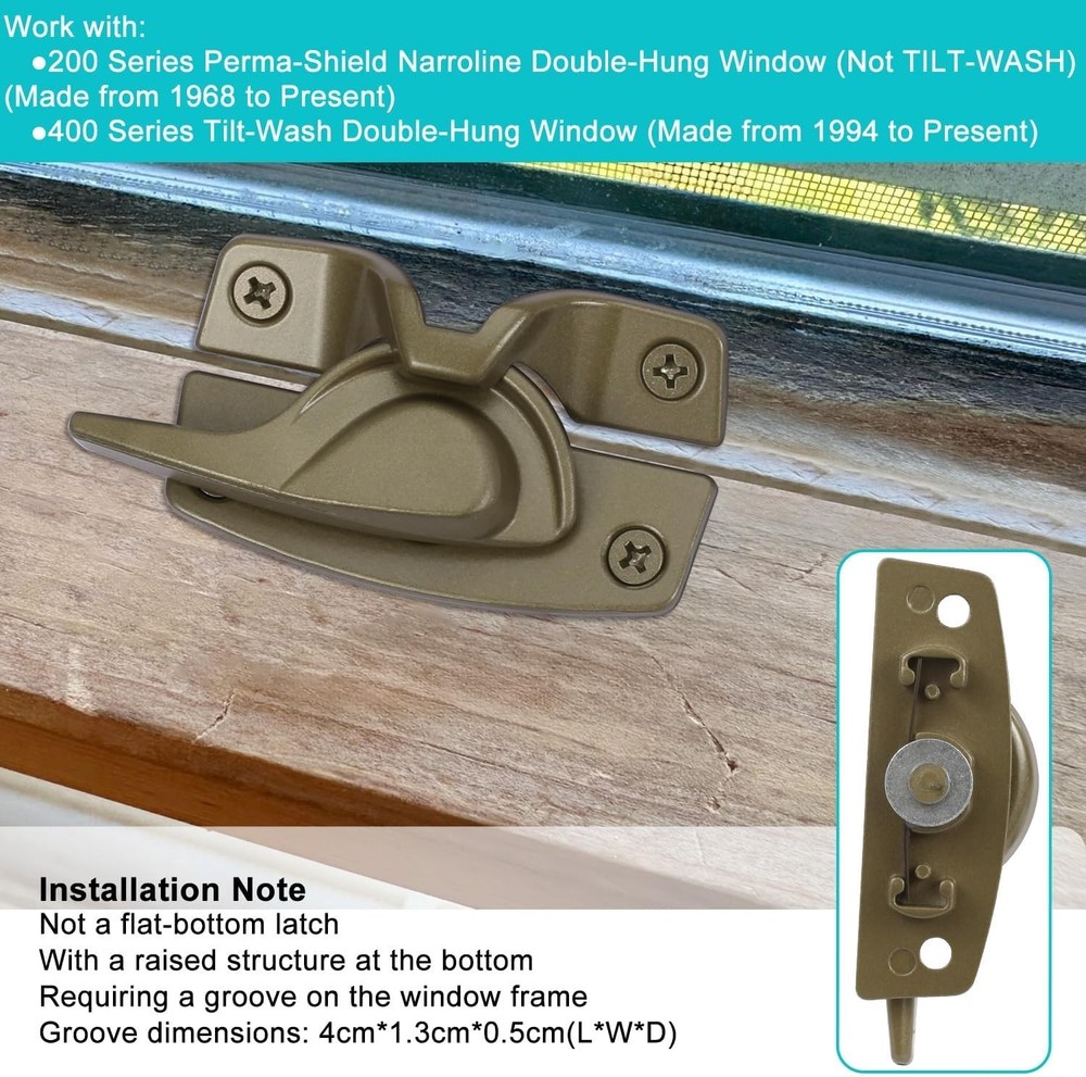 Andersen Window Lock Replacement - Metal for 200 & 400 Series - Easy Install